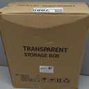 Vtopmart 4 Pack Clear Stackable Storage Drawers,Under Sink and Kitchen Organizers Storage,Easy to Assemble Plastic Drawers for Baby Bottle,Medicine, Bathroom,Cabinet and Pantry Organization