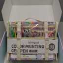 Gel Pens For Coloring, 168 Pack Colored Pens for Black Paper & White Paper, 0.6MM Fine Point Pens for Coloring, Writing, Drawing, Journaling, Note Taking, Office, Home (168PCS-Gift Set-Multicolor)