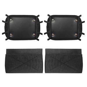 UHANBUT Car Headrest Mount Holder for Kids, Car Tablet Holder with Anti-Slip Strap, Silicone Adjustable Backseat Mount Holding Net Fits All 6.5-10.9 Inch Tablets (2PCS)