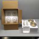 Gold Wall Sconces Set of Two 2-Light Modern Wall Light Bathroom Vanity Light Milky White Glass