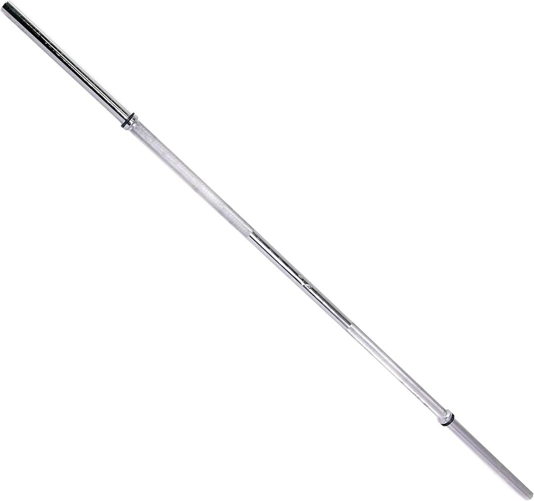 CAP Barbell Standard Straight Bar | 1-in Diameter | Multiple Options (Chrome)