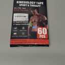 60PCS Precut Kinesiology Tape Strips, 2 inch x 10 inch Athletic Tape, Kinetic Tape, Elastic Muscle Tape, Sports Tape, Knee Tape for Exercise and Daily Use - Red