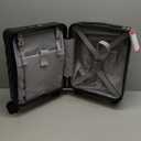 LUGGEX Checked Suitcase with Spinner Wheels, FLO5 Expandable Polycarbonate Hard Shell Suitcase with TSA Approved Lock (FX-Core, Black, 28 Inch)