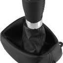 X AUTOHAUX 6 Speed Manual Gear Shift Knob with Gaiter Boot for Honda Accord VIII 8 MK8 2008-2014 for Honda Accord Tourer 2010