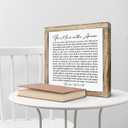 Christian Wood Decor, Motivational Wood Signs for Home Office Decor, Male Office Decoration, Adult Man Room Decoration, Wooden Plaques Box Signs 9.8* 9.8, Christian Gift for Him, The Man in the Arena Sign