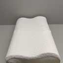 Gel Support Memory Foam Pillow, Standard Contour, Ventilated Cooling Memory Foam with Premium Polyester Cover, Side and Back Sleeper, White