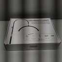 Half Moon Light for Lash Tech, Flexible Lash Lamp with Phone Holder for Eyelash Nail Art Tattoos Skincare, LED Floor Lamp Esthetician Light with 5 Color Temperatures & Brightness Setting (Black)