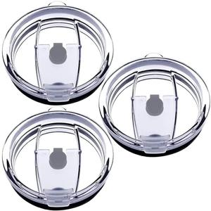 12oz Cups Replacement Lids, Spill Proof and Splash Resistant Lid, Straw Friendly (3 Pack)