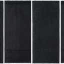 Geiserailie 4 Pcs Extender Strap Reusable Ice Belt Extender Strap Multipurpose Elastic Hook and Loop Extension for Ice Pack Black Back/Knee/Ankle Braces, Vests, Wraps, and Belts (2 x 8 Inch)