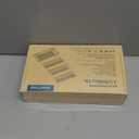 Solar Power Bank 45800mAh with 4 Panels, Portable Solar Charger with Build-in 3 Cables for iPhone, USB C in/Output 15W Fast Charging External Battery Pack with Flashlight & Camping Light (Blue)