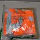 High Visibility Class 3 T ShirtsHi Vis Safety Shirts with Reflective Strips and Pocket, Short Sleeve Quick Dry Mesh Construction Work Shirt for Men/Women Orange,3XL