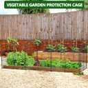 8 Panels Chicken Wire Plant Protectors, 19ft(L) x 24in(H) Plant Protectors from Animals, Raised Garden Bed Fencing, Garden Protection Bunny Barricades from Chicken Squirrels for Vegetables