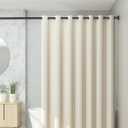 CorkLatta Black Shower Curtain Rod 31 to 92 Inch,1 Inch Diameter Adjustable Spring Tension Stainless Steel Telescoping Rod,Easy Install,No Rust
