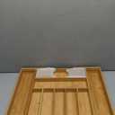 Bamboo Drawer Organizer, 2 Pack - Expandable Silverware Organizer & Utensil Drawer Organizer, Cutlery Tray with Dividers, 7-9 Slots - Premium Kitchen Organizer for Utensils & Flatware (Natural)