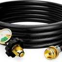 F273704 Propane Heater Hose, 12FT Propane Hose with POL Fitting for Mr.Heater Buddy Portable Buddy, Big Buddy Heaters, Blackstone Griddle, Coleman Camping Stove and More 1lb Appliances