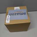 JUNGFORD Square Tissue Box Cover, Facial Napkin Holder for Living Room, Office, Bathroom, Marble Pattern Made of Resin (Black)