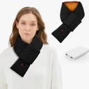 2024 Upgraded Heated Scarf for Men/Women Three Temp settings with 5000mAh Power Bank, Black