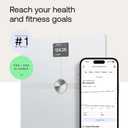 WITHINGS Body Smart - Accurate Scale for Body Weight and Fat Percentage, Body Composition Wi-Fi and Bluetooth Weight Scale, Baby Weight Scale, Smart Scale Apple Health Compatible, Bathroom Scale, White