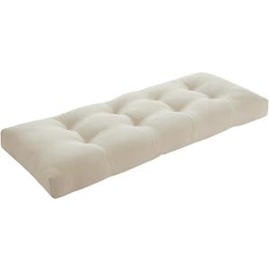 36 Inch Bench Cushions for Indoor Furniture, Super Soft Rectangle Bench seat Cushion Pad with Non-Slip Bottom, Waterproof Bench Pad for Window Porch(Beige, 36x15x4.5 Inch)