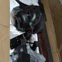 ZMISHIBO 72 Inch Ceiling Fan No Light with Remote Control, 8 Blades Quiet DC Reversible Motor, 6-Speed, Timer, Black Finish, Indoor Outdoor Ceiling Fans for Patios, Living Room, Garage