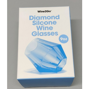 Wine2Go Diamond Silicone Glasses 9oz