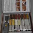 Laminate Floor Repair Kit with Heat Pen, 11 Color Wood Vinyl Floor Furniture Repair Kit Linoleum Repair Hard Wax Touch Up Marker Cover Scratches, Stains, Cracks, Holes for Door, Cabinet, Table.