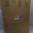 Aliseniors Upright Walker, Stand Up Rollator Walker with Seat, Foldable 4 Wheel Rolling Walker, Medical Aluminum Walkers for Seniors, Adjustable Padded Armrests, 8" Wheels, Supports 300lbs, Red