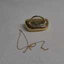 Acrylic Clutch Purse for Women Classic Round Evening Handbag Vintage Metal Handlebars Bag for Wedding Party Prom, Metallic Gold