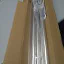 Tension Curtain Rod 41-146 In (4-12ft), Extra Long Tension Rod No Drilling For Patio Windows, Sliver Shower Curtain Rod For Room Divider,One-Click Telescopic Rod, Outdoor Curtain Rods Never Rust