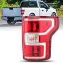 Passenger Side Tail Light Assembly Compatible with Ford F150 F-150 2018-2020 With Halogen Bulb and Harness Right Tail Lamp