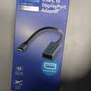 Philips USB C to DisplayPort Adapter, [8K UHD @ 60Hz 4K HD @ 144Hz] Type C USB C Adapter 32.4 Gbps Data Transfer Speed for MacBook Pro MacBook Air, iPad Pro, XPS 15/13, Spectre, Surface, SWL9753S/37