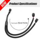 UOIENRT Car Horn Converter Wiring, One-to-Two Plug-and-Play Y Type Horn Adapter Wiring Harness Replacement for Honda Ten Generation Civic/2017 CRV/19 Lingpai/18 Fengfan