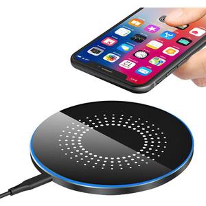 30W Fast Wireless Charger Pad, Wireless Charging Compatible with Samsung Galaxy S22/S22+/S21/S20/S10, Fast Charger Compatible with iPhone 13/14/12/11 Series