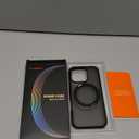 TORRAS Upgrade 360Rotatable Magnetic for iPhone 16 Pro Case 6.3 inch, Fit for MagSafe 16 Pro Phone Case, 16FT Mil-Grade Shockproof, Flush Stand Ring Holder, Translucent Slim Protective Ostand, Black