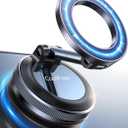 CoolpowNewest Vacuum Magnetic Phone Holder for Car Phone Holder MountMovable Vacuum Suction Magsafe Car Mount Cell Phone Holders for Your Car Accessories for Women Men for iPhone 17 16 15 14 Kits (Black)