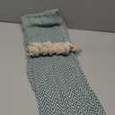 DII Woven Basic Tabletop Collection Chevron Table Runner, 15x72, Teal