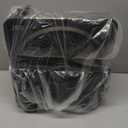 JRD 13" Box Fan with Powerful Airflow, Quiet Cooling Desk Fan with Digital Touch Screen, 3 Speeds, 5 Blades, 15h Timer, Portable Table Fan for Bedroom Office Home Kitchen, Black