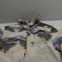 FindThy Mens Brushed Flannel Shirts Ethnic Aztec Print Button Up Lapel Tribal Shirt Jacket Shacket (Small, 01 Grey)