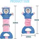 Dog Squeaky Toys, Sheep Crinkle Plush Stuffing Dog Toys for Puppy TeethingTug of War Dogs Toy to Keep Them Busy for Small, Medium and Large Dogs (Blue)