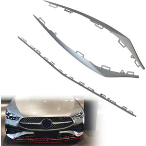 XQSMWF 3Pcs Front Bumper Cover Molding Trim Electroplated Compatible with Mercedes Benz W117 CLA180 CLA200 CLA250 2016 2017 2018 2019 1178854900 1178855000 1178855100 Left Center Right