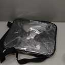 Clear Lunch Bag 40-Can with Adjustable Shoulder Strap for Women/Men, Reusable Lunch Box, Tote Bag Stadium Approved for Work, School, Picnic, Security Check (X-Large) (Black)