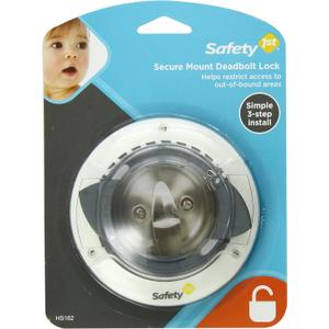 Safety 1st Secure Mount Deadbolt Lock,White