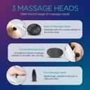 Back Massager Handheld for Muscles Relaxation, Percussion Massager for Pain Relief Deep Tissue,Variable Intensity with 5 Multi-Functional Heads for Neck, Shoulder, Legs