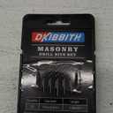 Masonry Concrete Drill Bit Set for Tile, Brick, Glass, Plastic and Wood, Tungsten Carbide Tip Work with Ceramic Tile, Wall Mirror, Paver on Concrete or Brick Wall, 10 Pcs