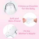 Nuanchu 8 Pieces Nipple Shields for Nursing Newborn Breastfeeding 20 mm Nipple Protectors Bulk with Clear Carrying Case Silicone Extender for Protecting Sore, Flat or Inverted