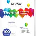 Nuova Premium Thermal Laminating Pouches 9" x 11.5", Letter Size, 3 mil, 100 Pack (LP100H)