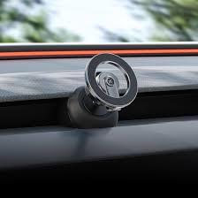 YONZEE Magnetic Phone Mount Compatible with 20252026 Model Y Juniper and 20242026 Tesla Model 3 Highland, Dashboard Ball Joint Base, Strong Magnetic Ring, 360° Rotation