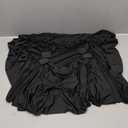 Utopia Kitchen 4FT Spandex Tablecloth [1 Pack, Black] 200 GSM Stretch, Fitted, Washable and Wrinkle Resistant Table Cloth Rectangle Cover for Trade Shows, Wedding, Parties [48Lx30Wx30H Inch]