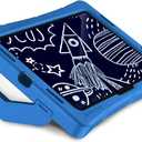 STM Goods Duxling iPad (A16/10th Gen) Case for Kids - Ultra-Protective, Two-Handle Design Allows for Easy Carry and Functions as a Multi-Angle Stand - Ideal for Parents, Teachers, Students - Blue