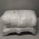 MINUPWELL Knee Pillow for Side Sleepers, 4" Leg Pillow for Side Sleeping, 100% Cotton Fabric Pillow for Between Knees While Sleeping - High Support Alternative for Relieving Leg, Back, and Knee Pain (White)